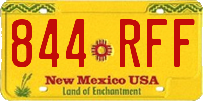 NM license plate 844RFF