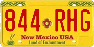NM license plate 844RHG