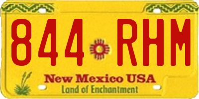 NM license plate 844RHM