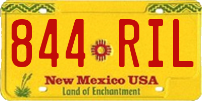 NM license plate 844RIL