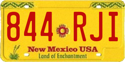NM license plate 844RJI