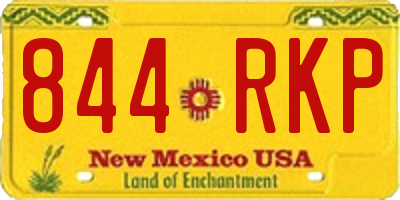 NM license plate 844RKP