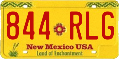 NM license plate 844RLG