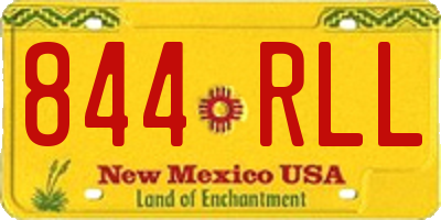 NM license plate 844RLL