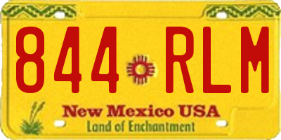 NM license plate 844RLM