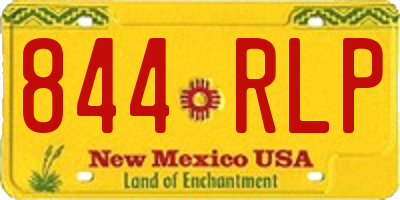 NM license plate 844RLP