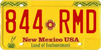NM license plate 844RMD