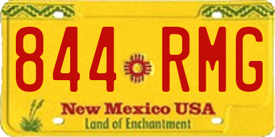 NM license plate 844RMG
