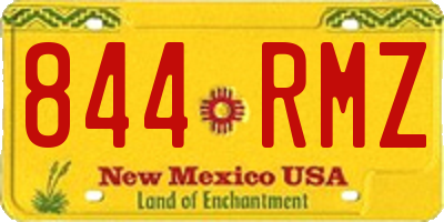 NM license plate 844RMZ