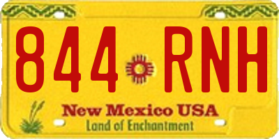 NM license plate 844RNH