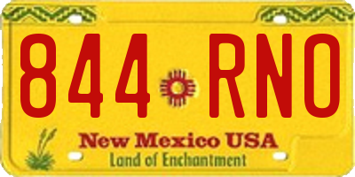 NM license plate 844RNO