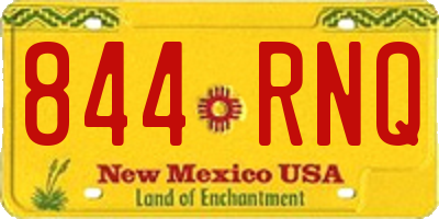 NM license plate 844RNQ