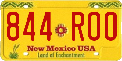 NM license plate 844ROO