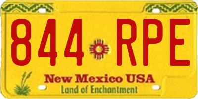 NM license plate 844RPE