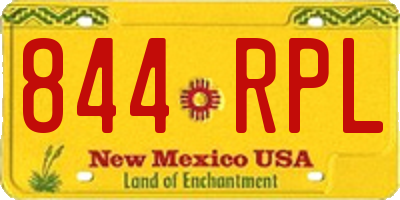 NM license plate 844RPL