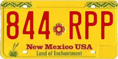 NM license plate 844RPP
