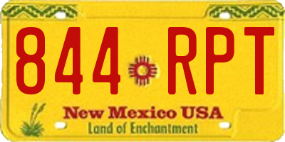 NM license plate 844RPT