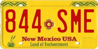 NM license plate 844SME