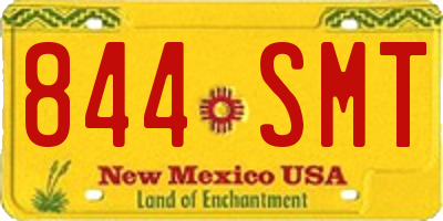 NM license plate 844SMT