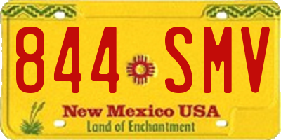 NM license plate 844SMV