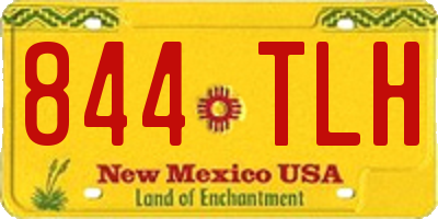 NM license plate 844TLH