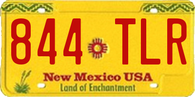 NM license plate 844TLR