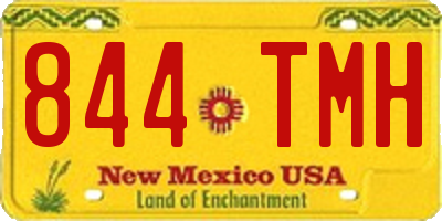 NM license plate 844TMH