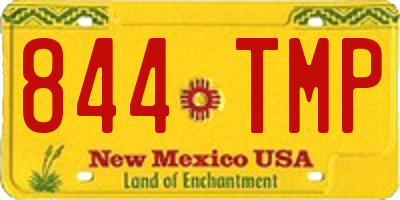 NM license plate 844TMP