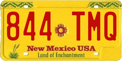 NM license plate 844TMQ
