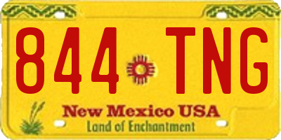 NM license plate 844TNG