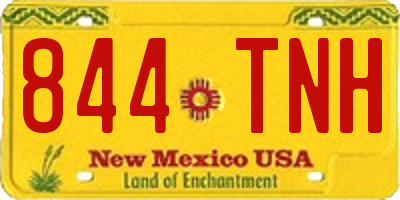 NM license plate 844TNH