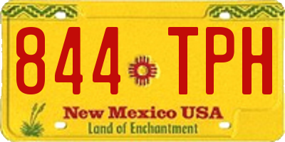 NM license plate 844TPH