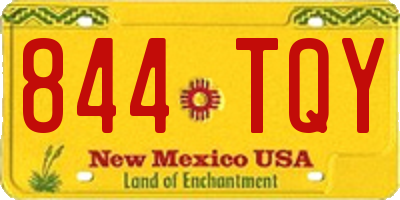 NM license plate 844TQY