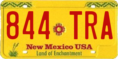NM license plate 844TRA