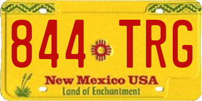 NM license plate 844TRG