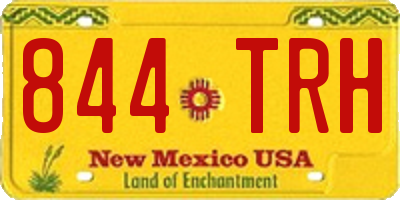 NM license plate 844TRH