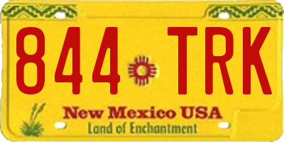 NM license plate 844TRK