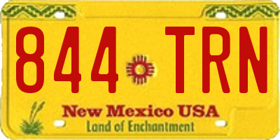 NM license plate 844TRN