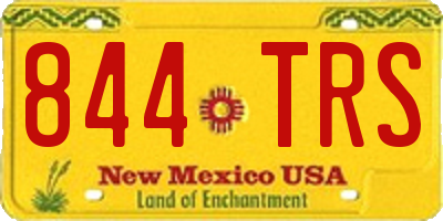 NM license plate 844TRS