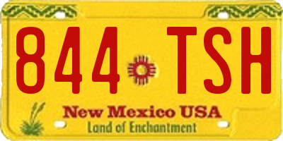 NM license plate 844TSH
