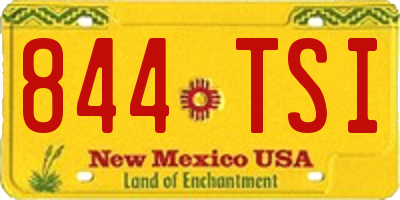 NM license plate 844TSI