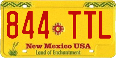 NM license plate 844TTL