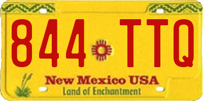 NM license plate 844TTQ