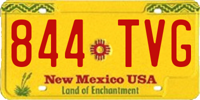 NM license plate 844TVG