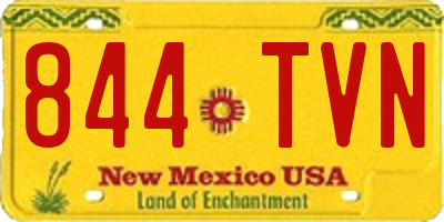 NM license plate 844TVN