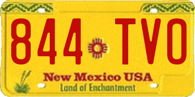NM license plate 844TVO