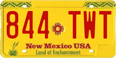 NM license plate 844TWT