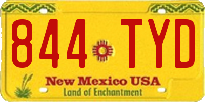 NM license plate 844TYD