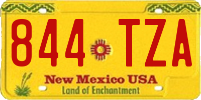 NM license plate 844TZA