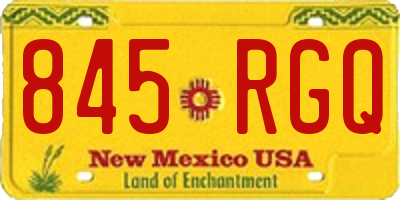 NM license plate 845RGQ